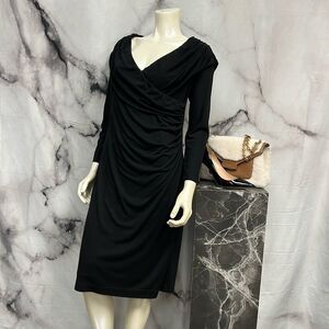 St. John couture black crunch 3/4 sleeve